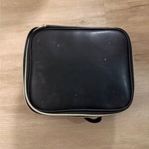 Black makeup bag travel
